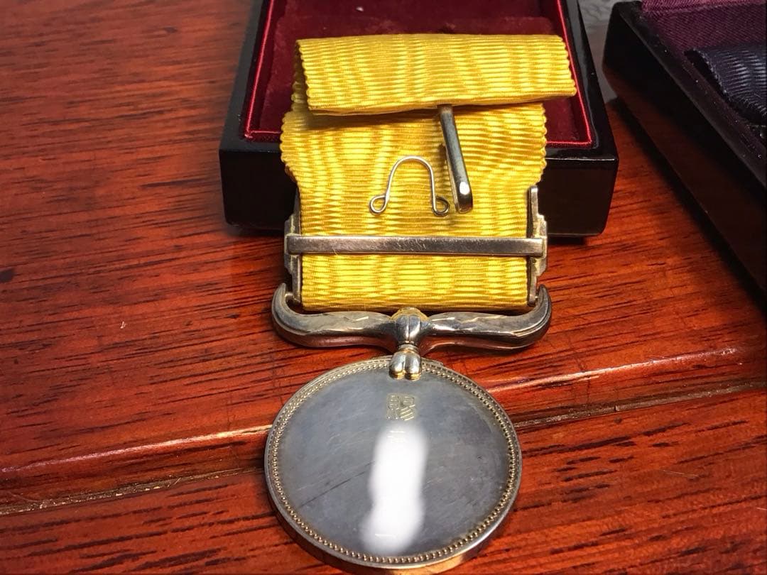 黄綬褒章 紺綬褒章 昭和53年 2点まとめ 勲章 記章 褒章 略綬 共箱 当時物