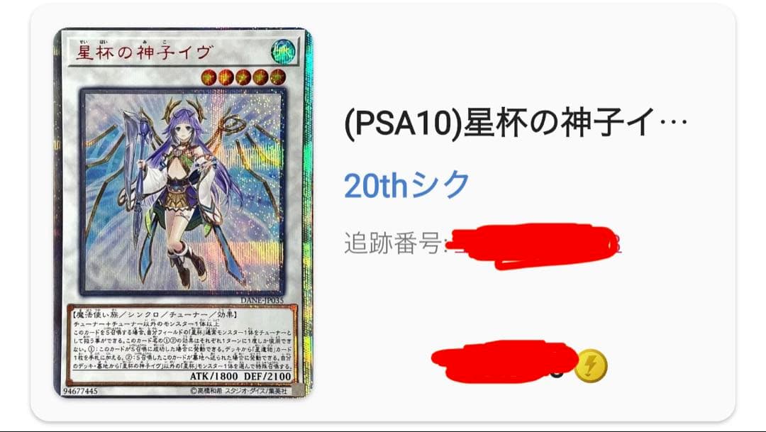 聖杯の神子イヴ　20thシークレットレア　PSA10