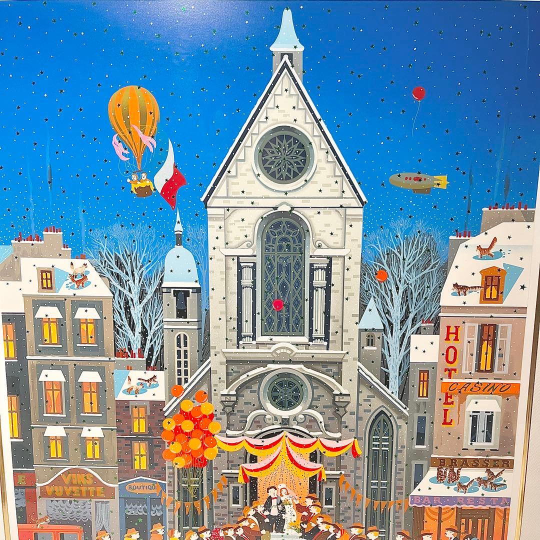 【2/40】ヒロヤマガタ『スノーウェディング』HC版 額装　シルクスクリーン