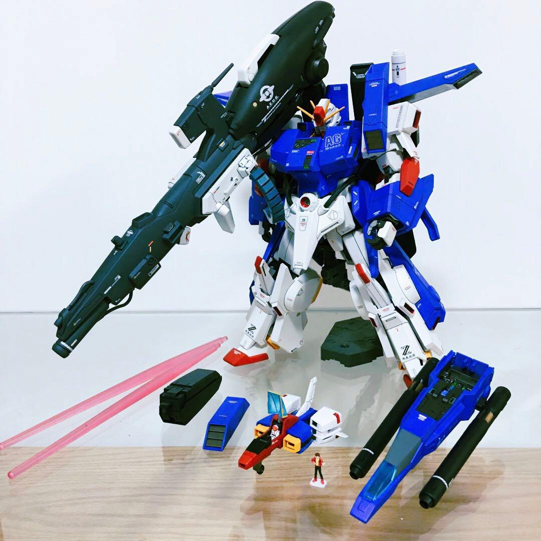 ガンプラ 完成品 1/100 MG フルアーマー ZZ ガンダム