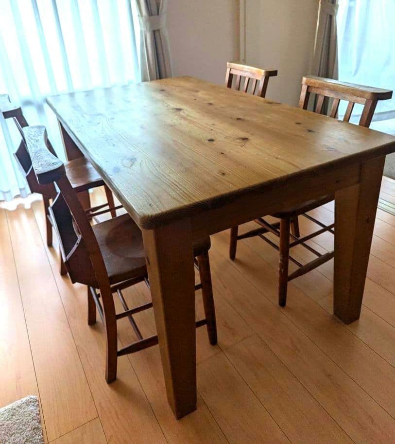 ♪大幅値下げ中♪【karf 北欧ヴィンテージ調】ダイニングテーブル