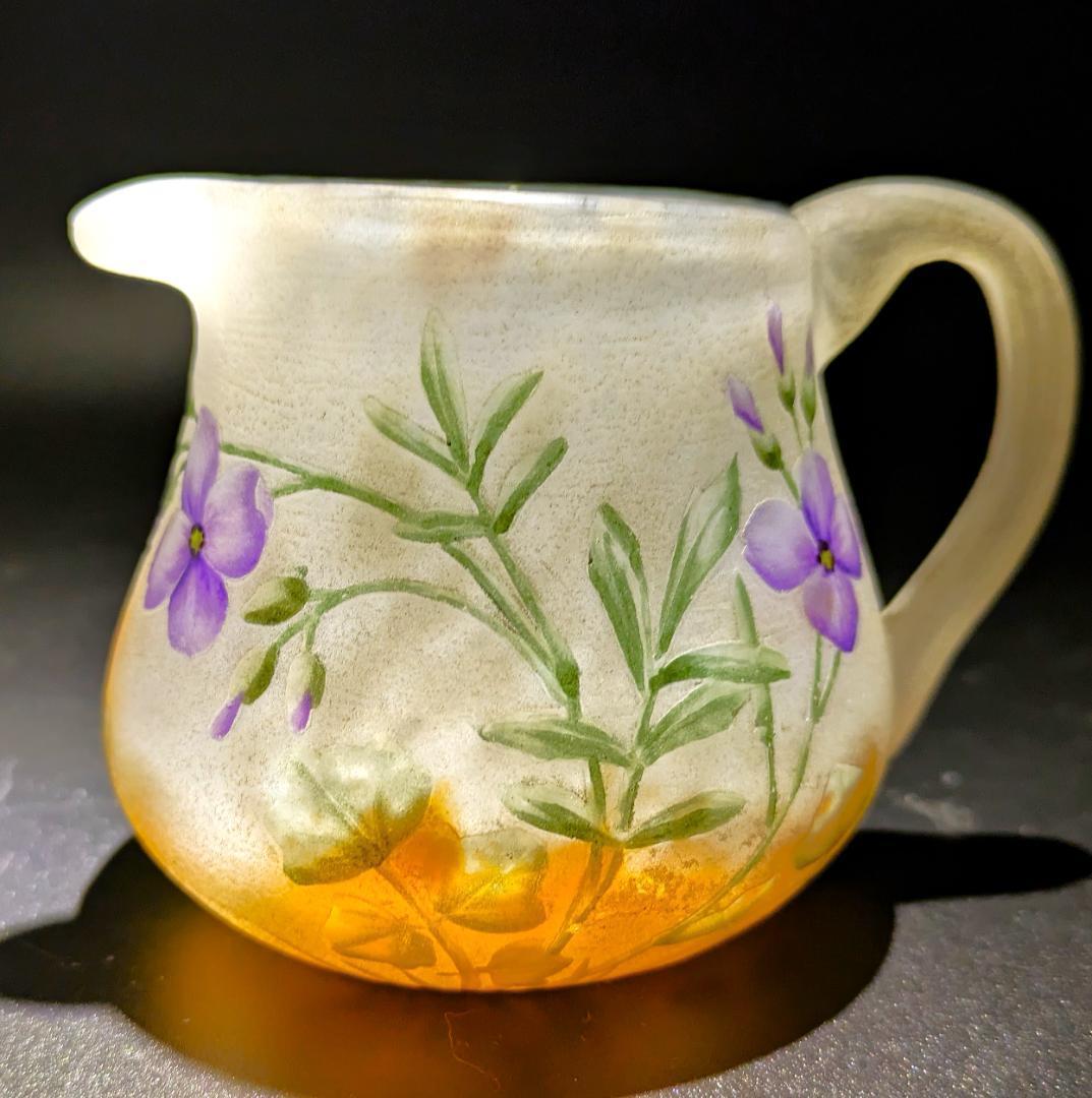 マッチー　ドーム・ナンシー 夜明けの菫の情景 ミニチュア水差 超絶技巧 ジ