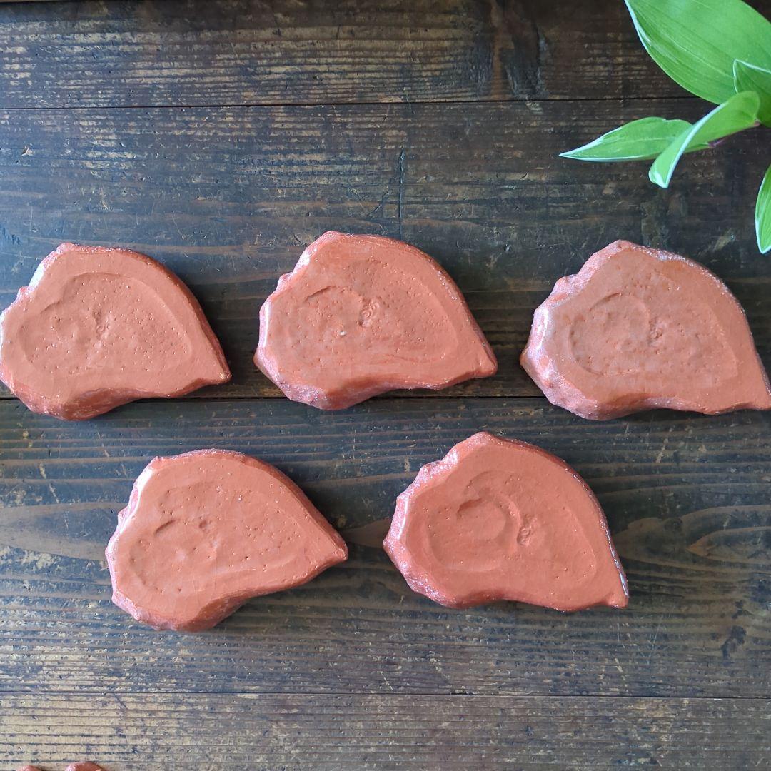 骨董茶道具　京焼　清水焼　醍醐窯　島荷平作　茶懐石　楽焼　赤楽　さざえ蓋物珍味入