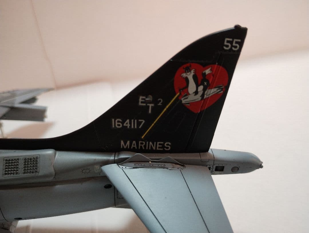 プラモデル完成機　1/48　AV-8BハリアーⅡ「ナイトアタック」