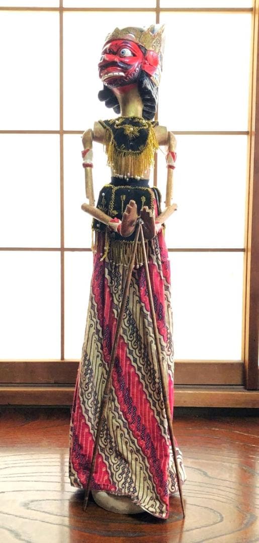 【 ドゥルユドノ（Duryudana）】 アンティーク木偶人形　ワヤン・ゴレ