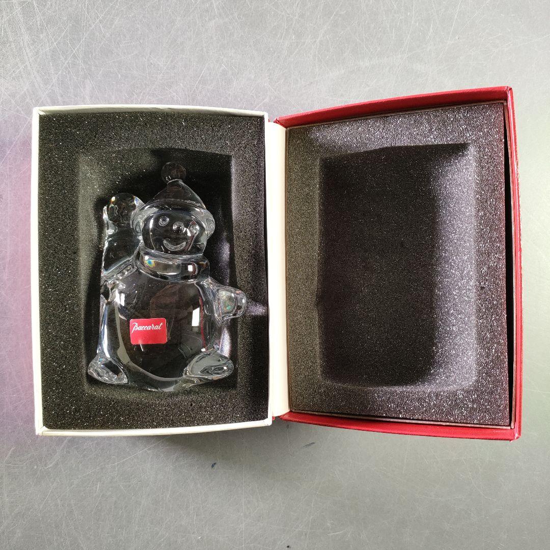 A1076-5/Baccarat/バカラ/スノーマン/オブジェ/置物/雪だるま/