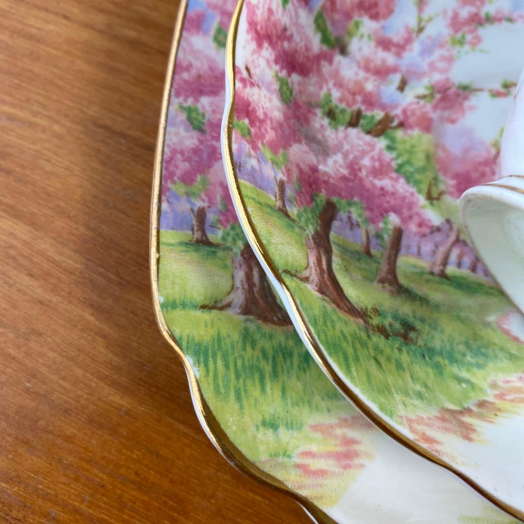 【特価ラスト1点】ロイヤルアルバート　ブロッサムタイム　カップ　ソーサー　トリオ