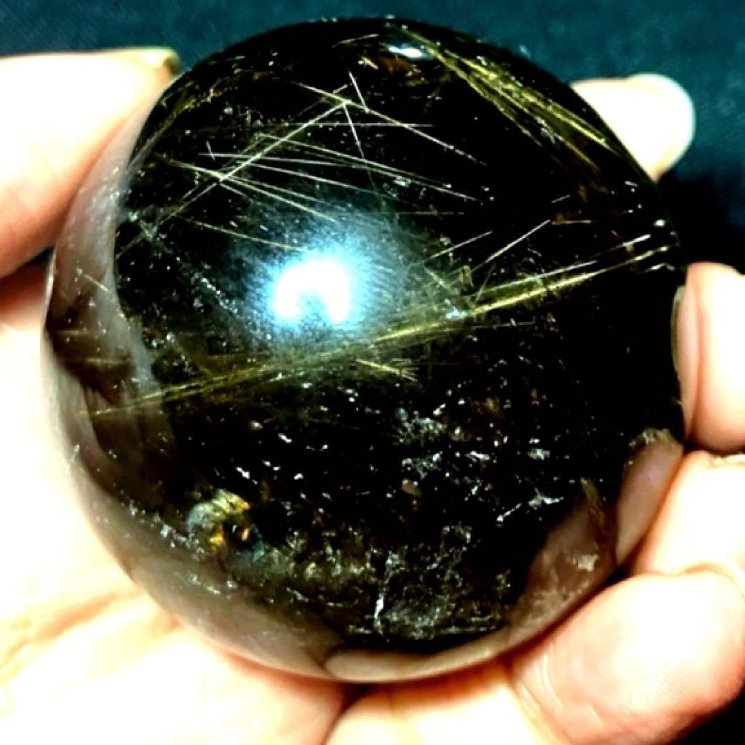 48mm ゴールドルチルクォーツ　金針水晶　パワーストーン