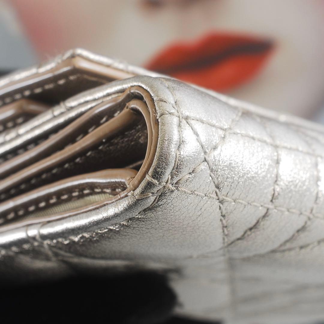 美品＊Lady Dior＊ディオール＊ロータスウォレット＊カナージュ＊三つ折り