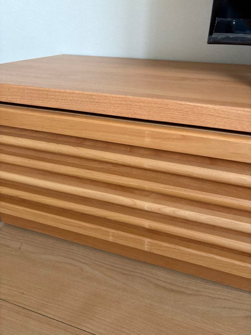 訳あり　木製テレビ台 180cm 格子状デザイン