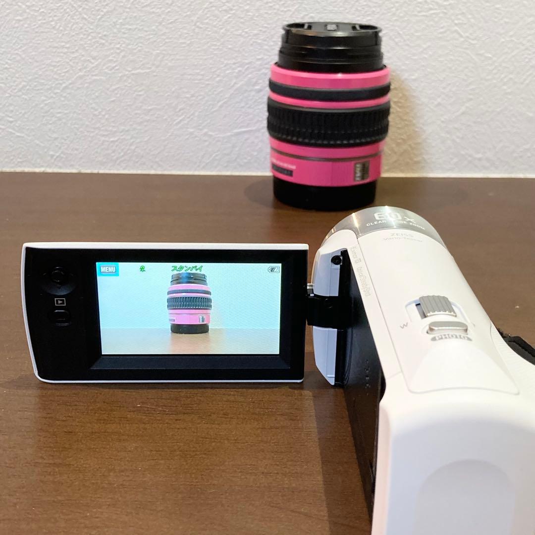 ★極美品★ SONY HDR-CX470 ビデオカメラ ホワイト