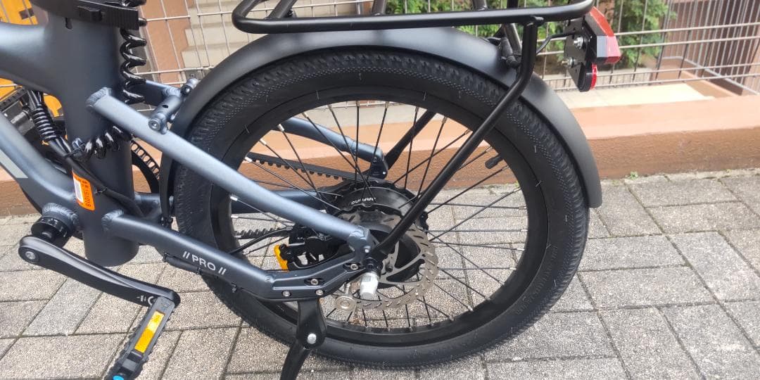 ADO　AIR20　PROグレー折り畳み電動アシスト自転車