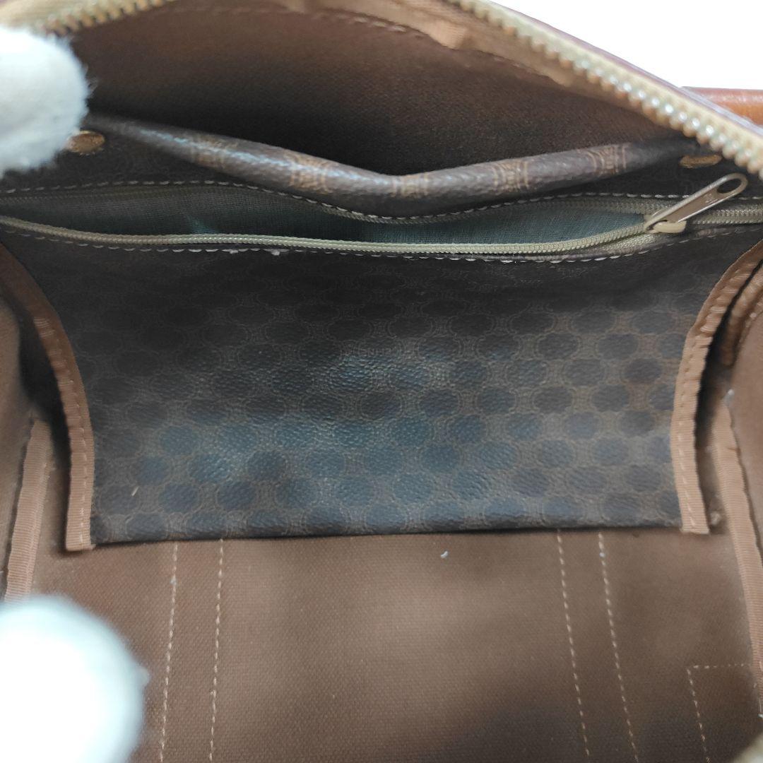 CELINE　ミニボストン　マカダム トリオンフ 2way　PVC　レザー