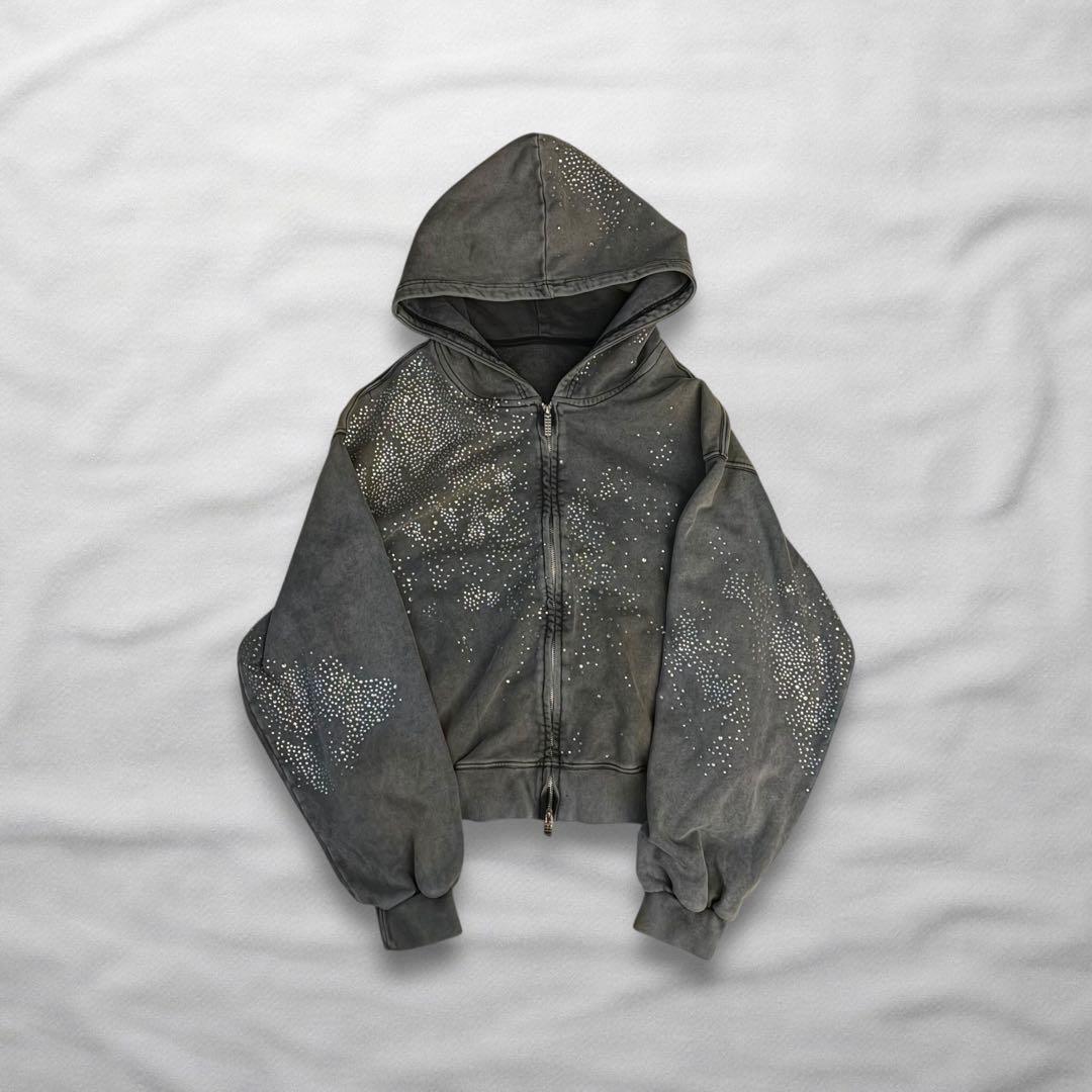 dnd4des ラインストーン 短丈フーディー