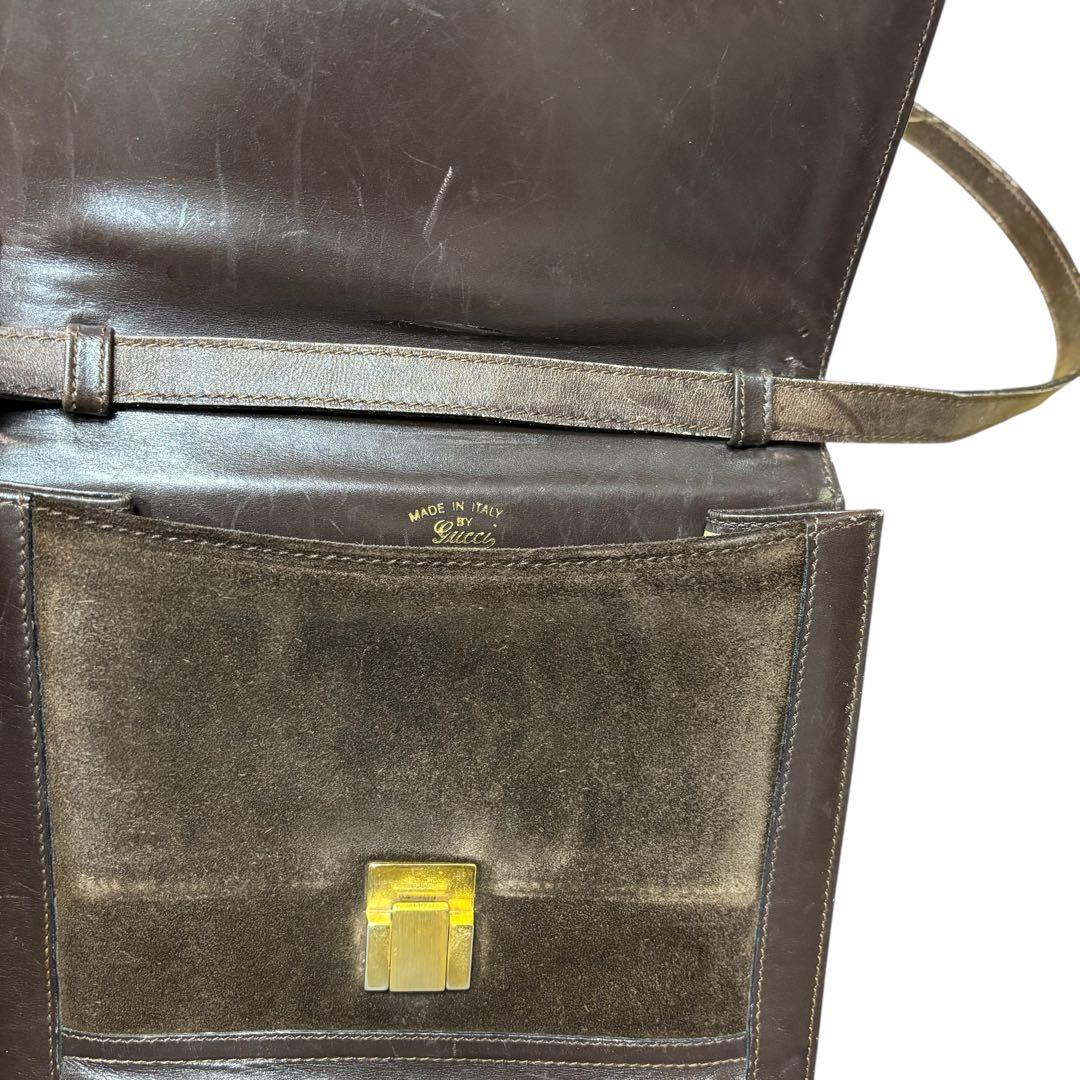 GUCCI グッチ シェリーライン ショルダーバック サコッシュ 金具 大容量