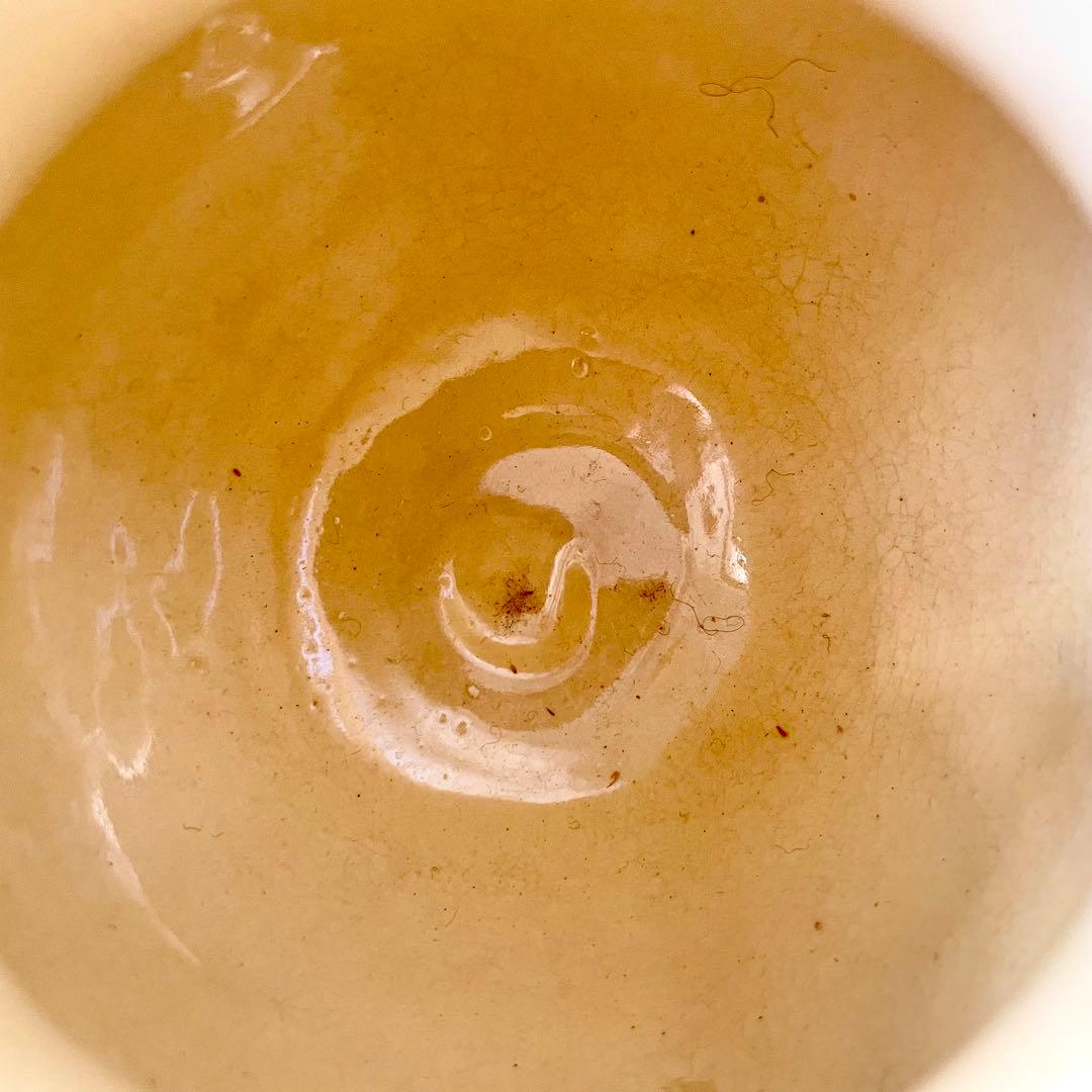 【希少】マーガレットレリーフ蓋付きピシェ ボルドー窯　フランスアンティーク