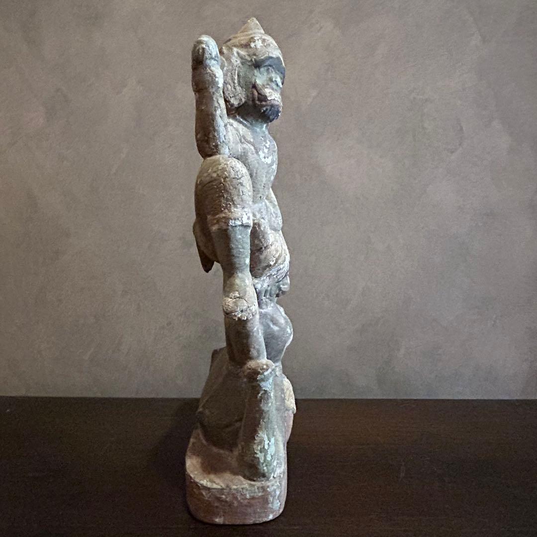 ヒンドゥー教　神話　ラーマーヤナ　猿神　オブジェ　置物　アンティーク　骨董