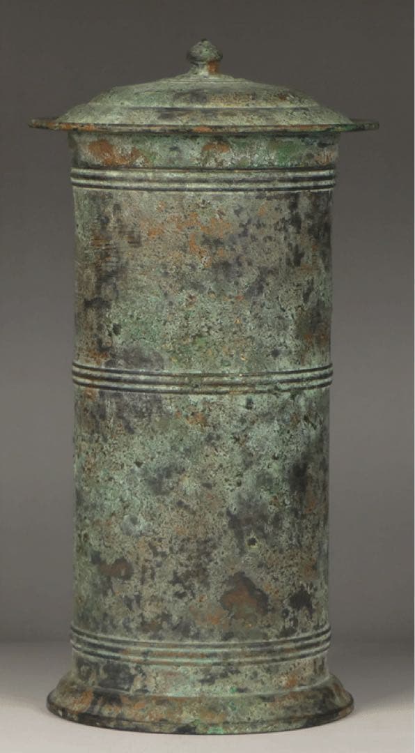 ★【 金銅経筒 】経塚埋納品 埋納物 仏教美術 古美術 波兎 民芸 民藝 柳宗悦