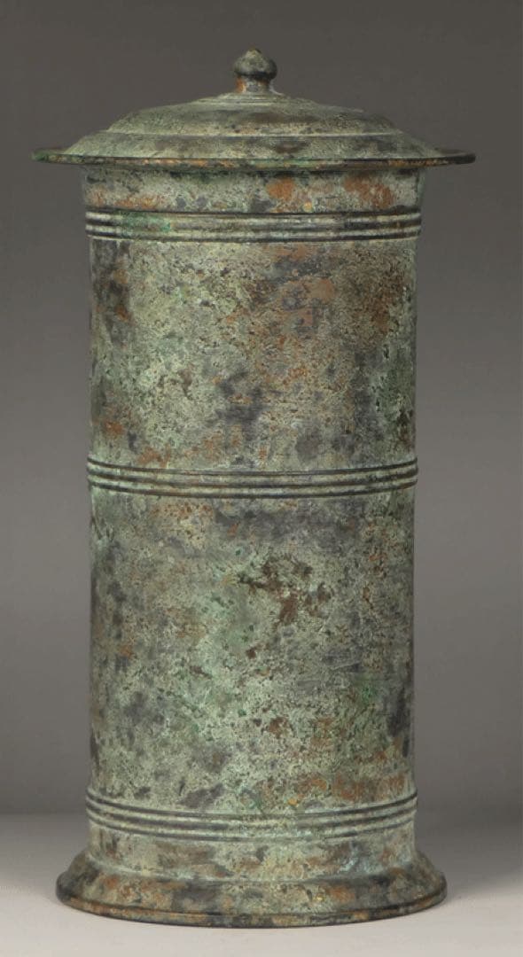 ★【 金銅経筒 】経塚埋納品 埋納物 仏教美術 古美術 波兎 民芸 民藝 柳宗悦