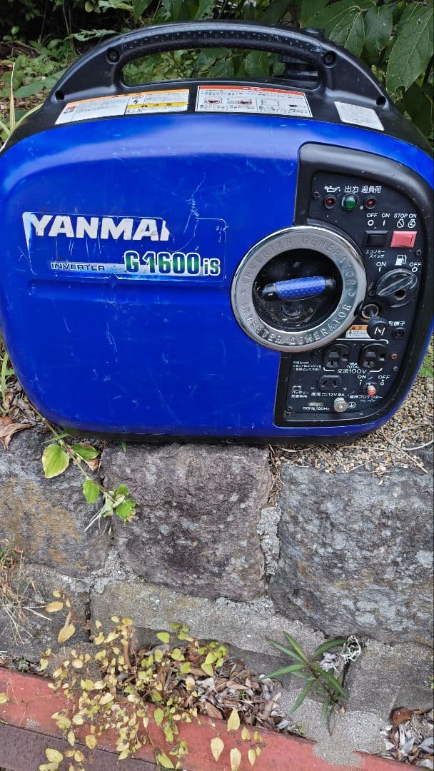 YANMAR G1600is インバーター発電機ヤンマーエンジン始動確認済