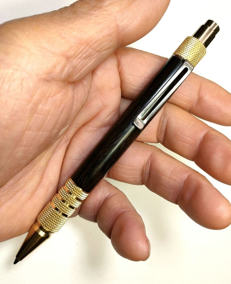 幻の銘木【青黒檀】デュラクリックボールペン