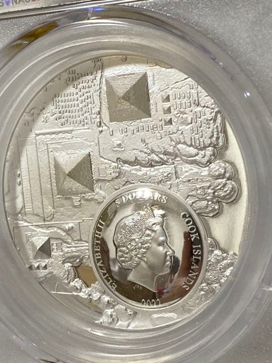 【最高鑑定／PR70】2022　クック諸島　ファラオの遺産　1オンス　銀貨