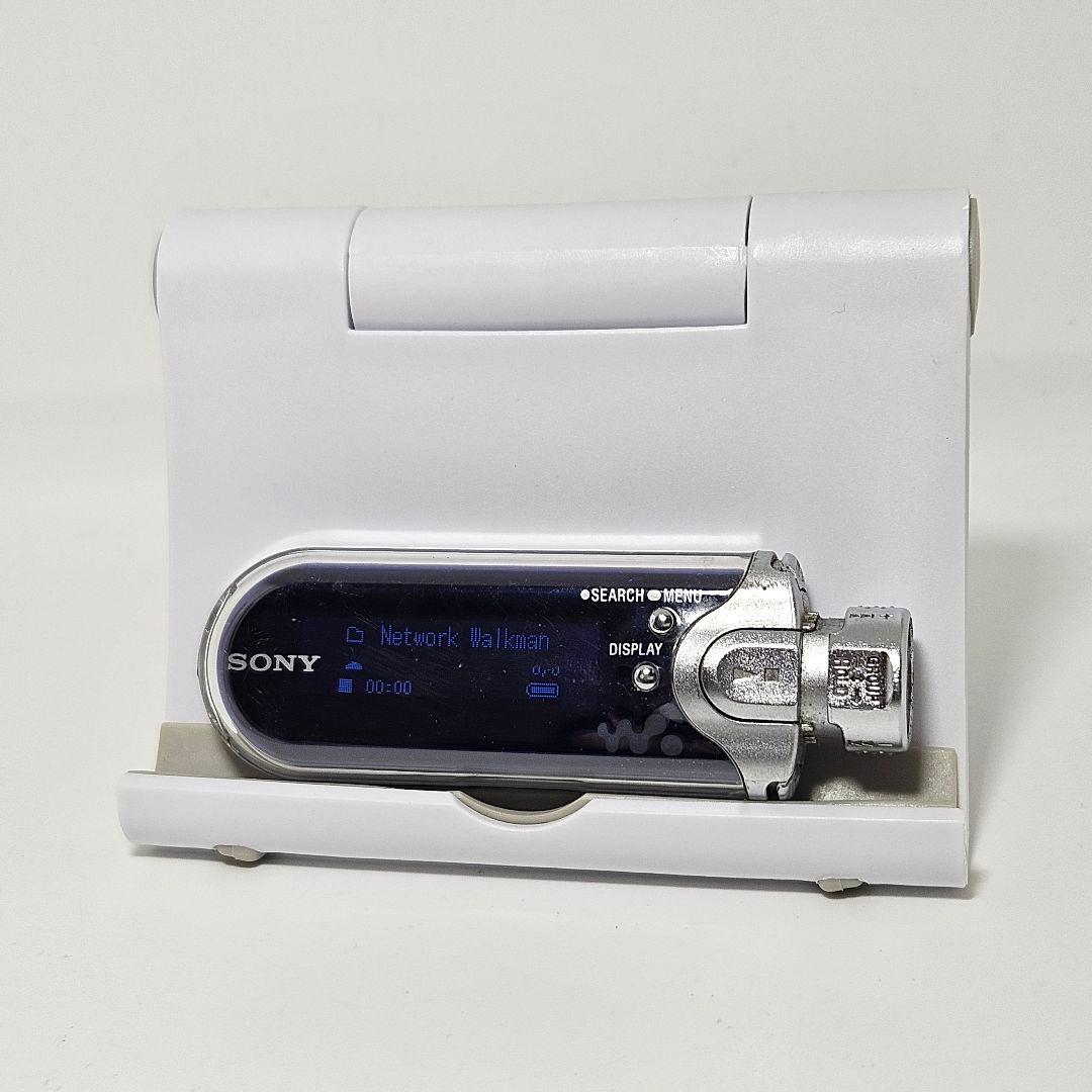 美品 WALKMAN NW-E405 512MB パープル 本体 充電ケーブル