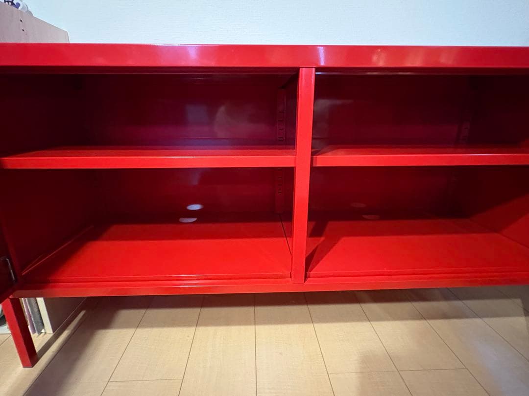 IKEA PS キャビネット　レッド　赤