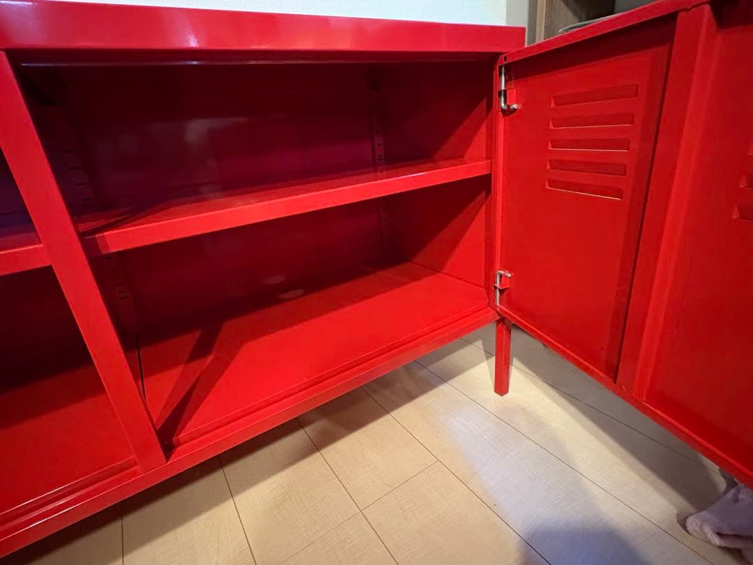 IKEA PS キャビネット　レッド　赤