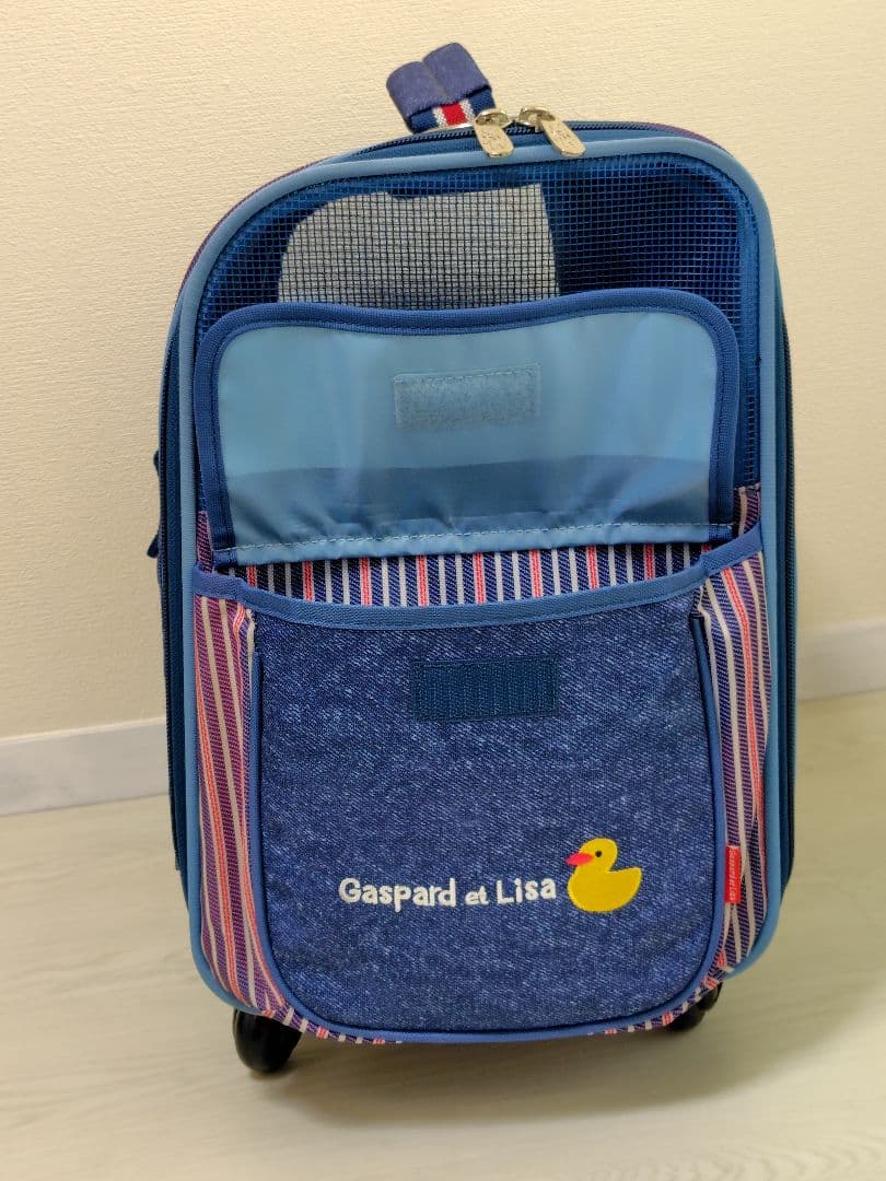 【 レア商品 】リサとガスパール　キャスター付きデニムキャリーケース