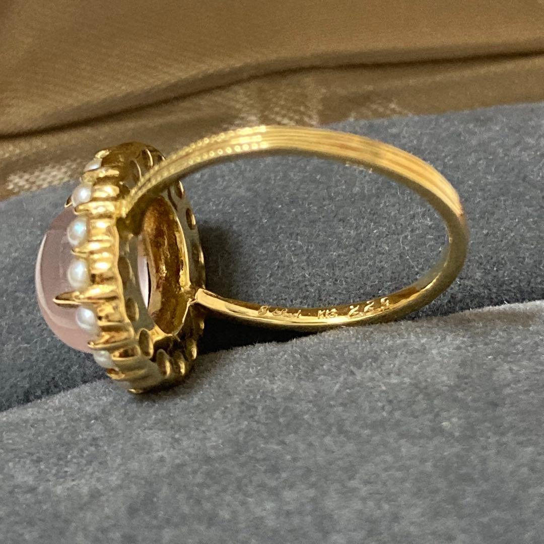 【匿名配送】 jpearl ジェイパール リング ローズクォーツ パール