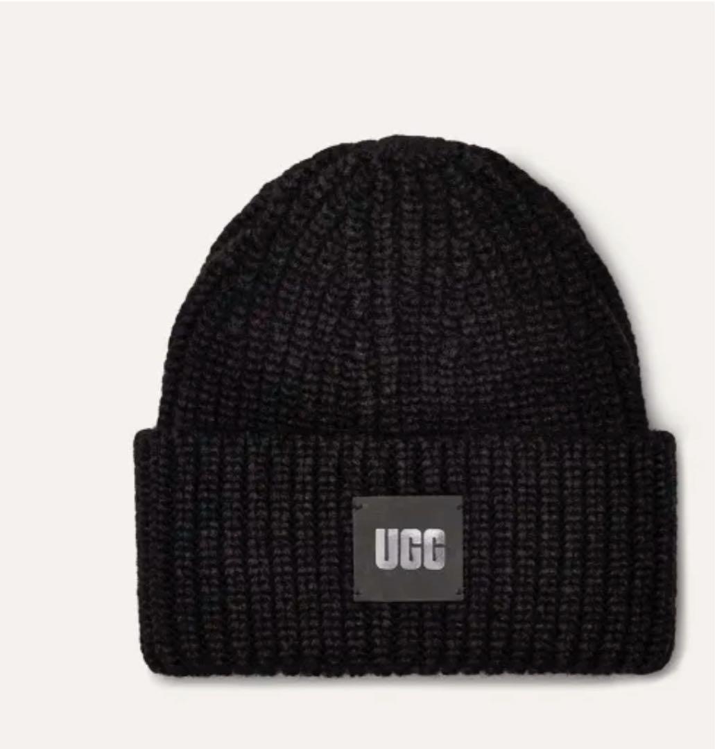UGG Chunky Rib Beanie ブラック