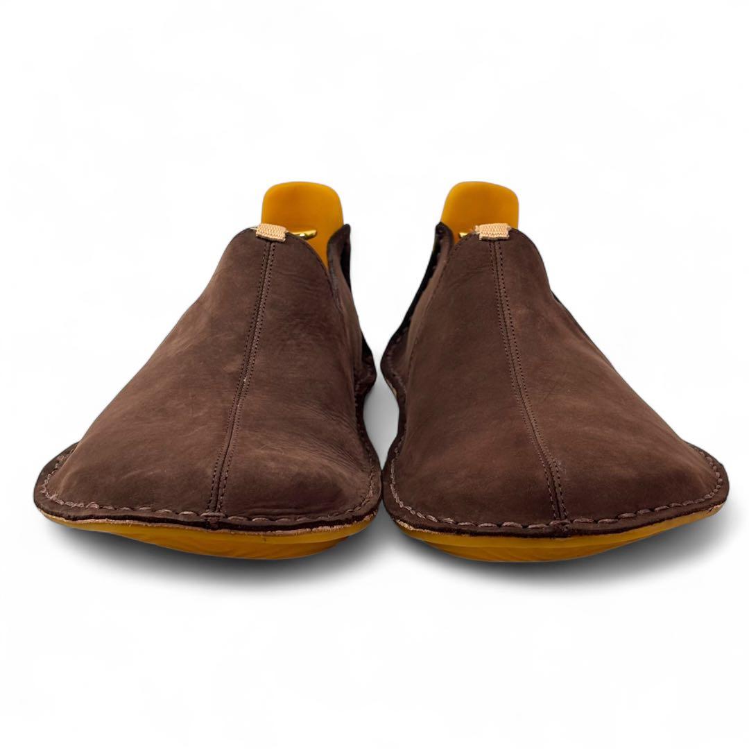 ヴィボ ベアフット 28.5 45 スエード モカシン スリッポン ブラウン