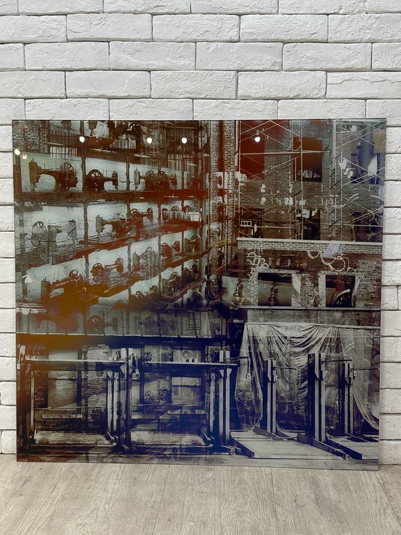 【東京都23区配送無料】定価5万円 ガラスアート 絵　ポスター　飾り　cm