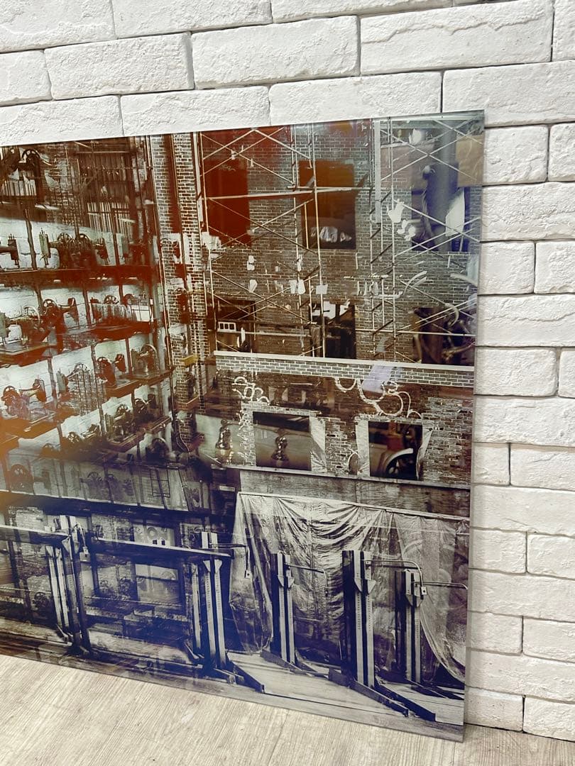 【東京都23区配送無料】定価5万円 ガラスアート 絵　ポスター　飾り　cm