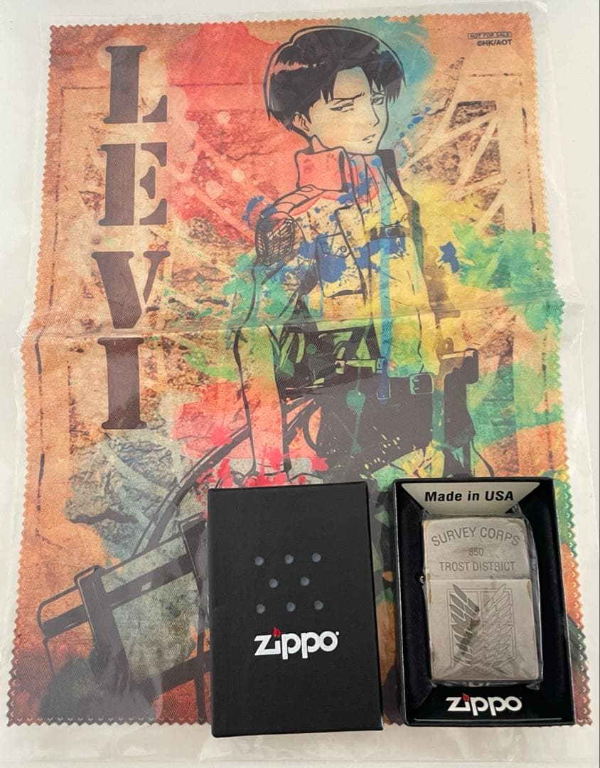 【進撃の巨人】 調査兵団　zippo 300個限定シリアルナンバー入り　特典付き