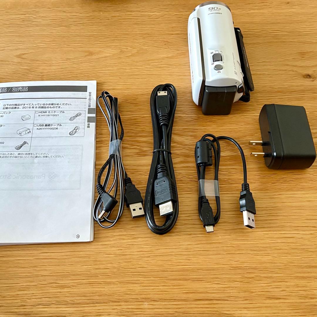 ◆1回使用・美品◆パナソニック ビデオカメラ HC-V480MS ケース オマケ