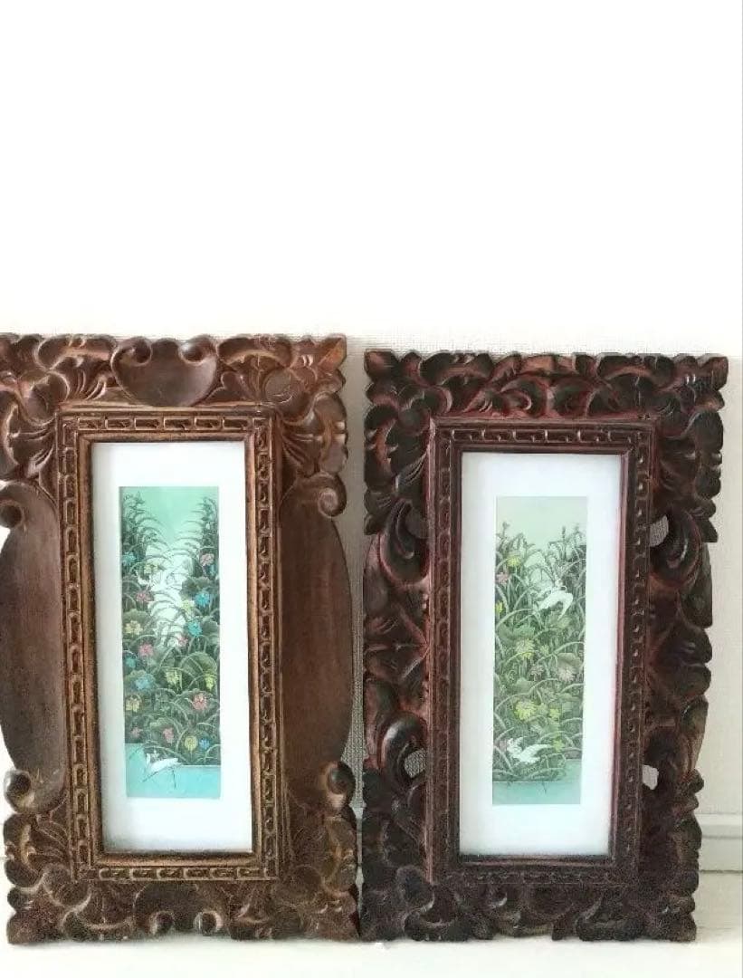 新品★バリ島 ウブド★絵画セット★額縁★フレーム ラグジュアリーリゾート