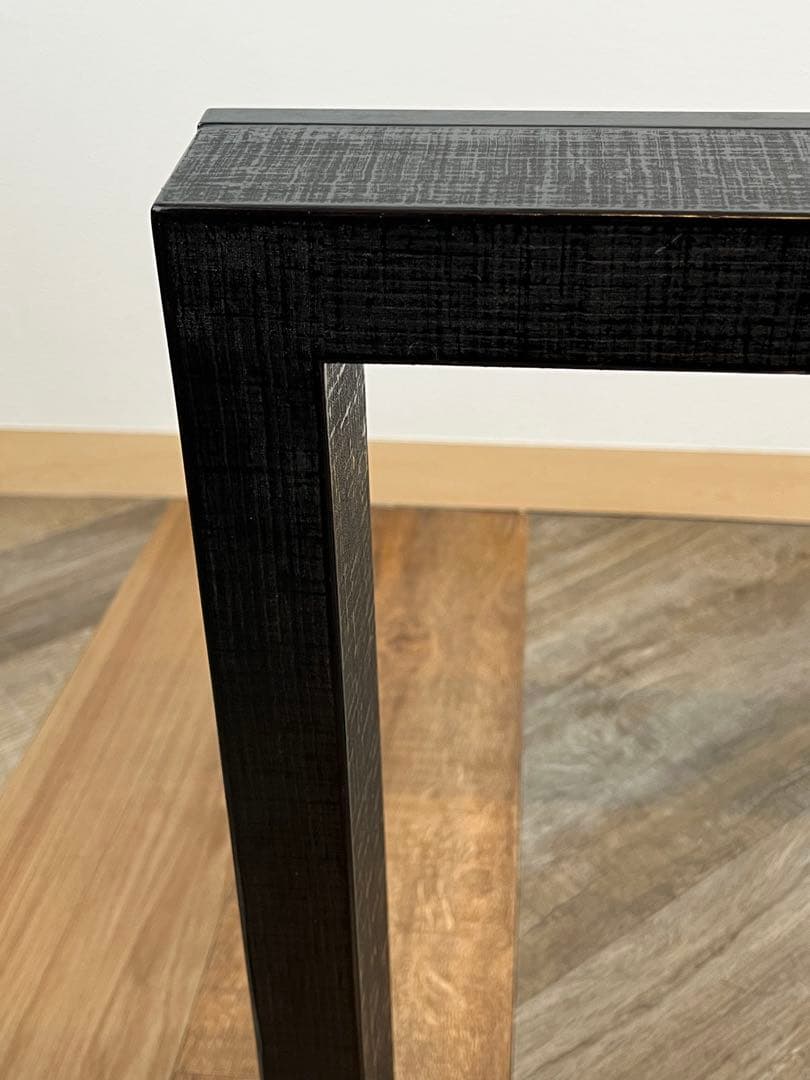 平安 上杉満樹 造 布摺漆 蒔絵 黒 炉縁 共箱 茶道具