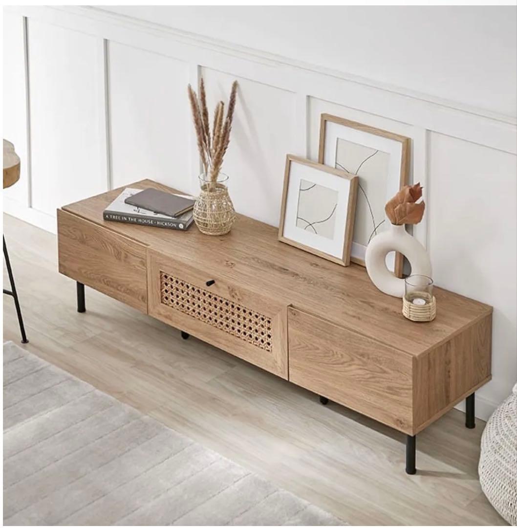 【即購入可】ロウヤ　ラタン　テレビボード 140センチ