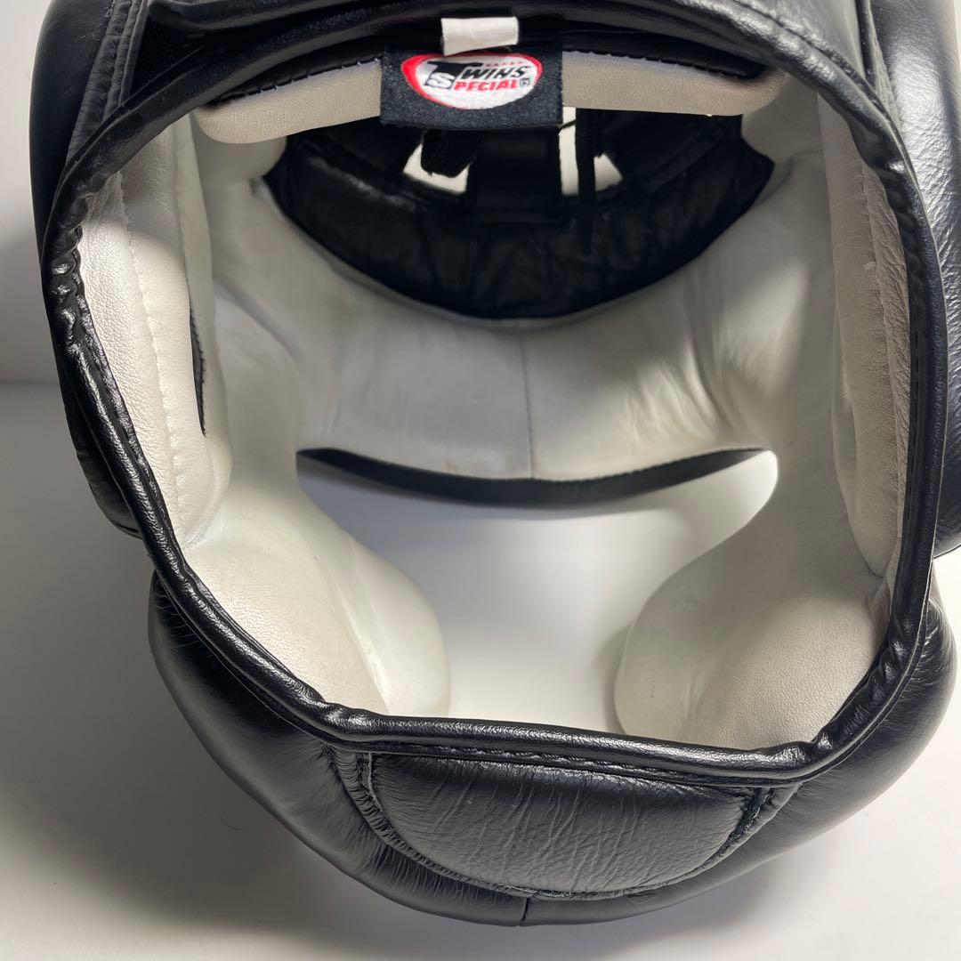 TWINS ヘッドギア M レザー　黒