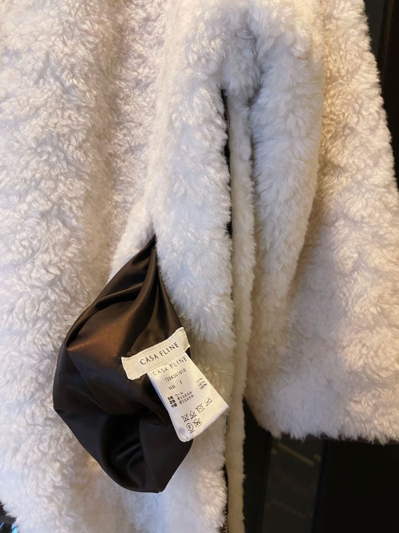 CASA FLINE ウールボア×再生ポリエルテルリバーシブルコート