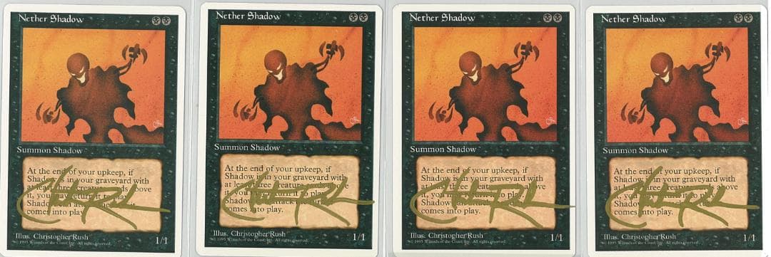 冥界の影 Nether Shadow Sign サインド Signeture