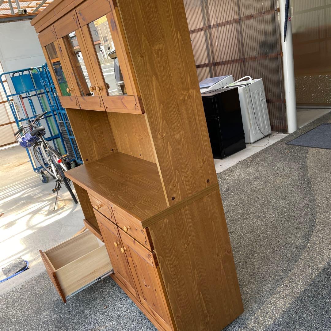 美品　今村家具工芸 食器棚 キッチンカップ