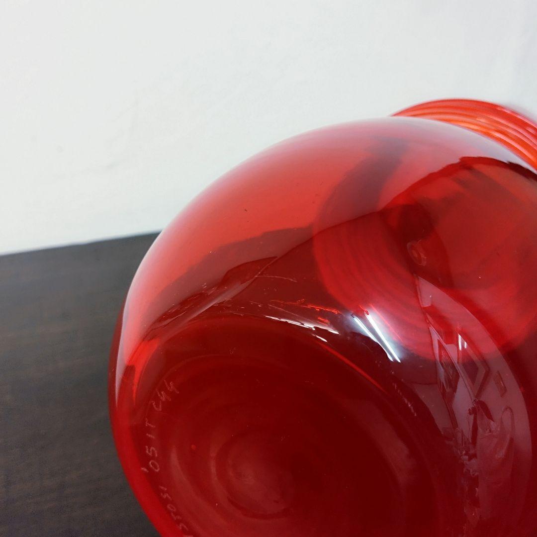 【Luciano Vistosi】MURANO フラワーベース　花瓶 レッド