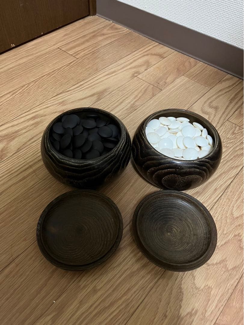 〈❣️セット売り❣️〉 足付き 囲碁盤＆石セット