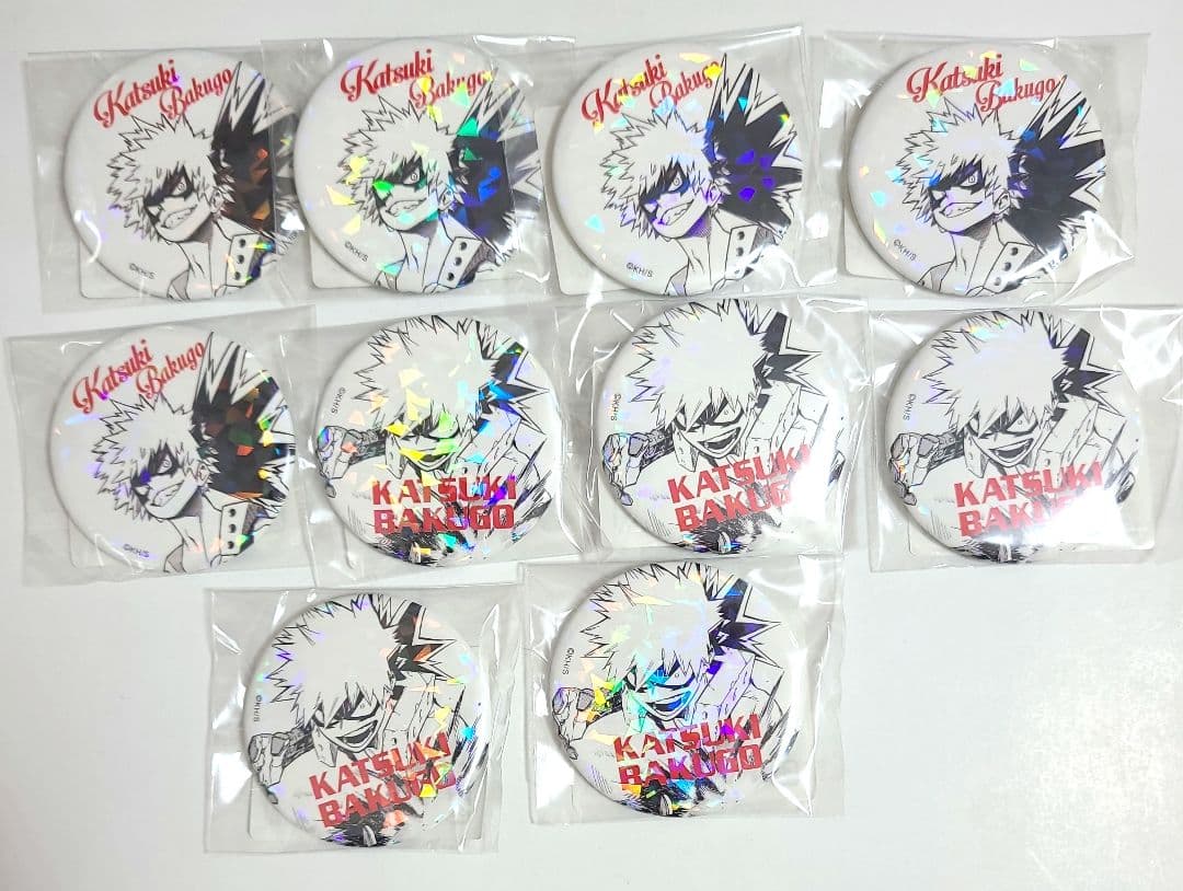 僕のヒーローアカデミア 完全受注生産 オールスター缶バッジ 爆豪勝己 セット