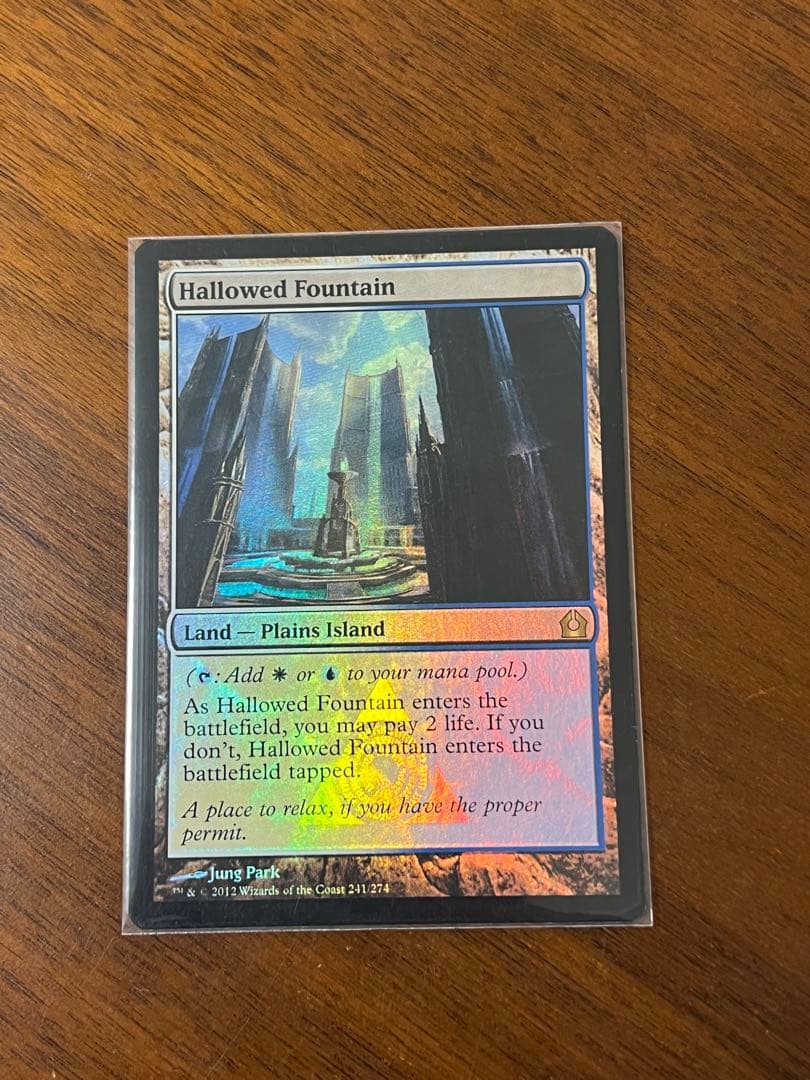 MTG 神聖なる泉Hallowed Fountain4枚FOIL
