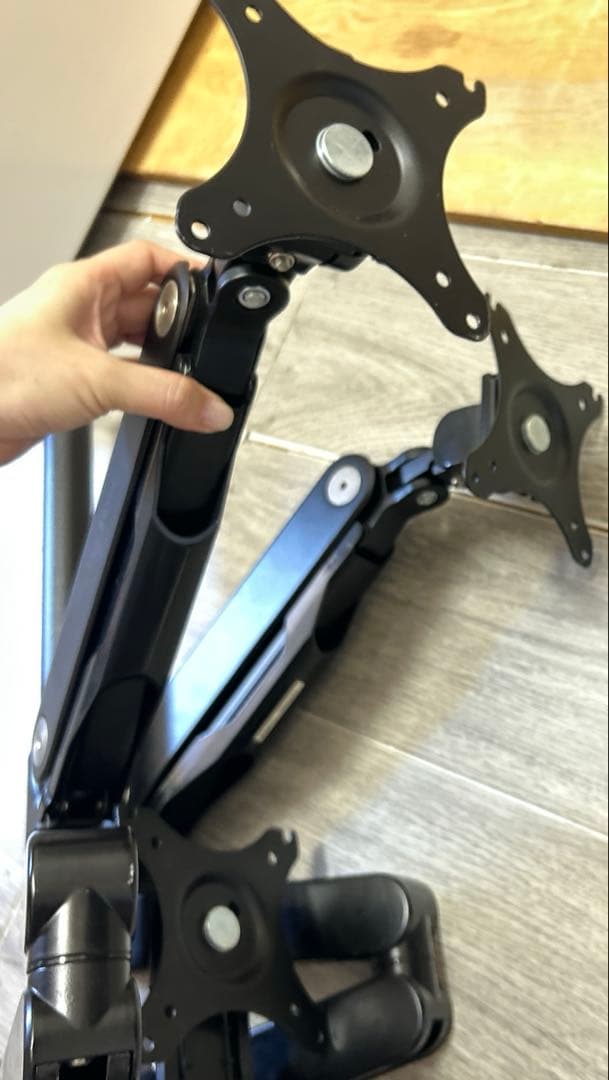 Bauhütte ブラック モニターアーム　bauhutte 3面用アーム