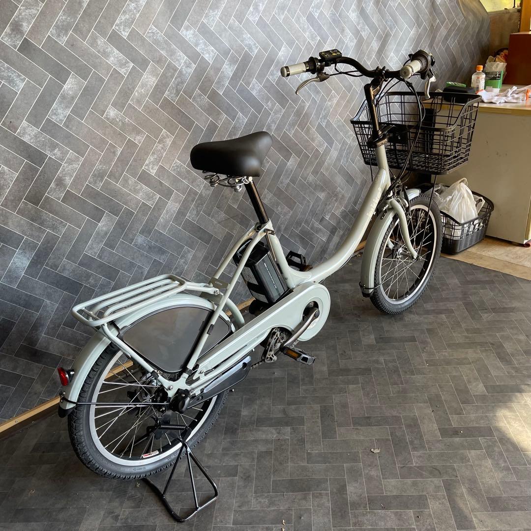 Bridgestone BiKeグレー 電動アシスト自転車 バスケット付き